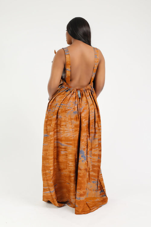 ASTOU MAXI DRESS MARRON