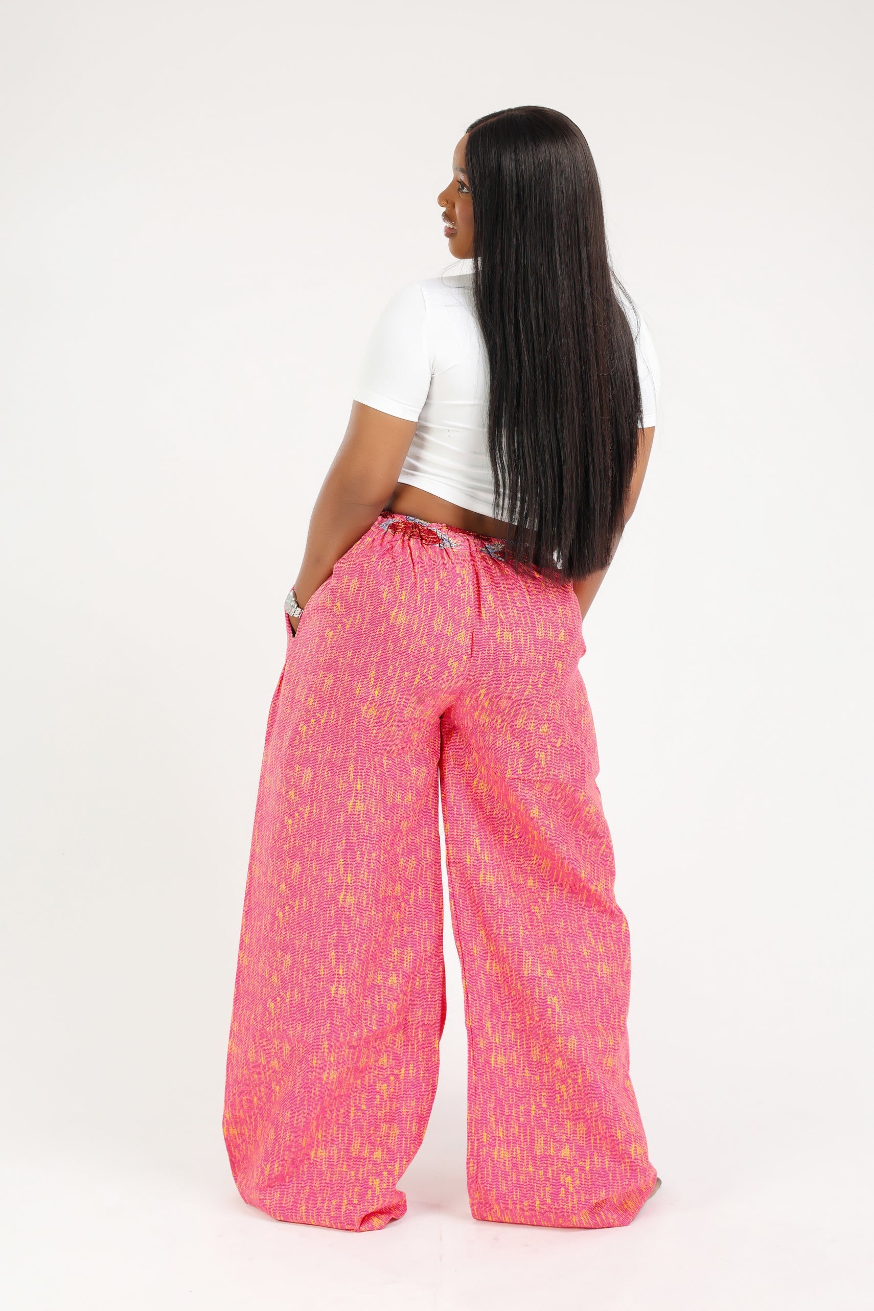 PANTALON DU MOMENT ANKARA ROSE