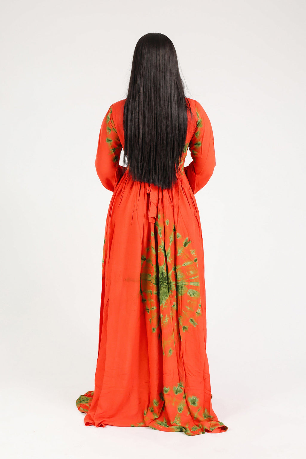 ASTOU MAXI DRESS ROUGE MOTIF