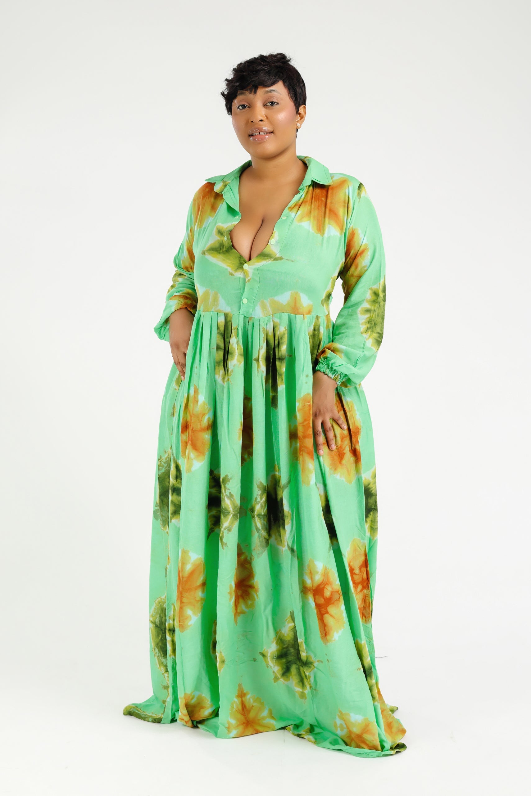 AYDA MAXI DRESS VERT