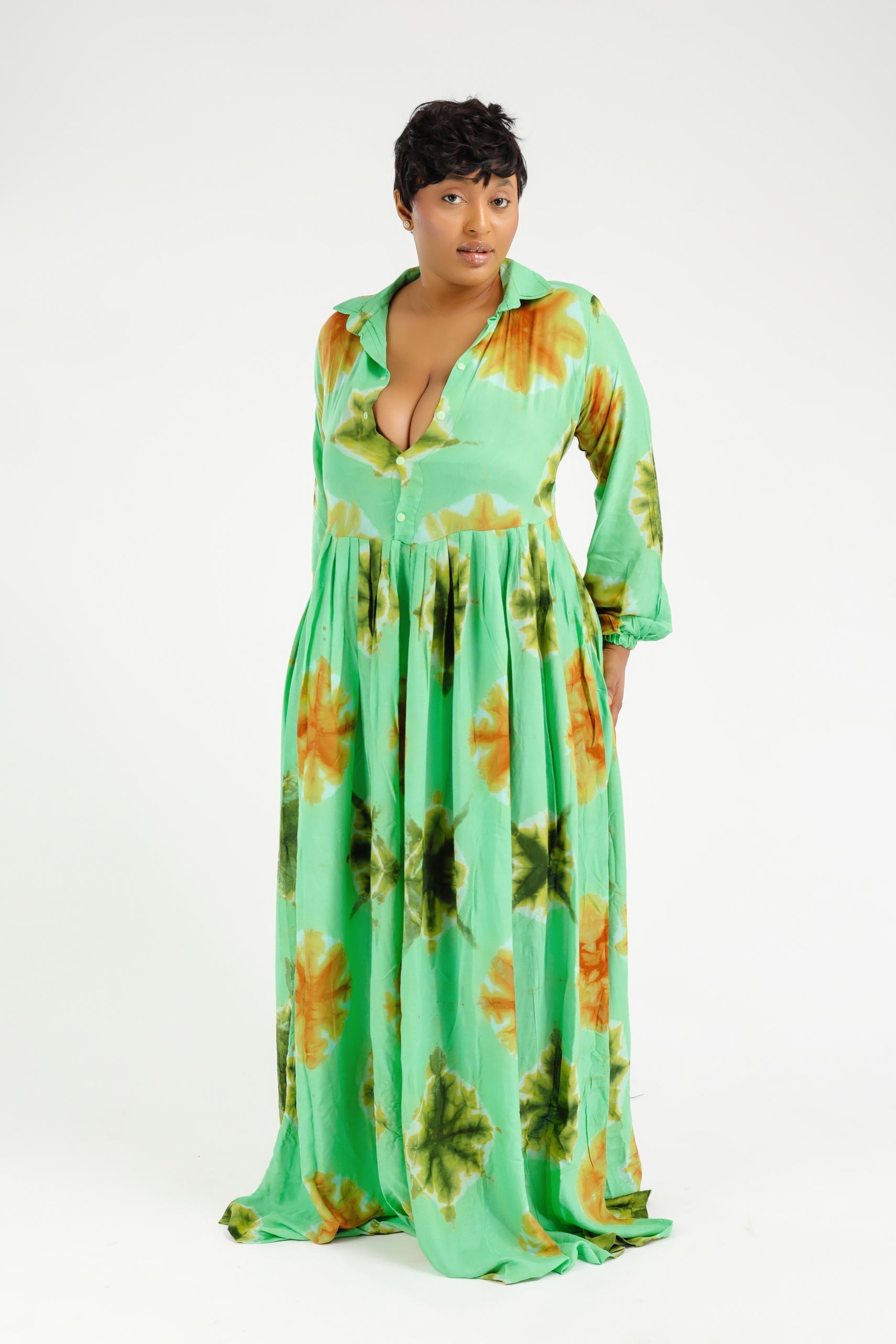 AYDA MAXI DRESS VERT