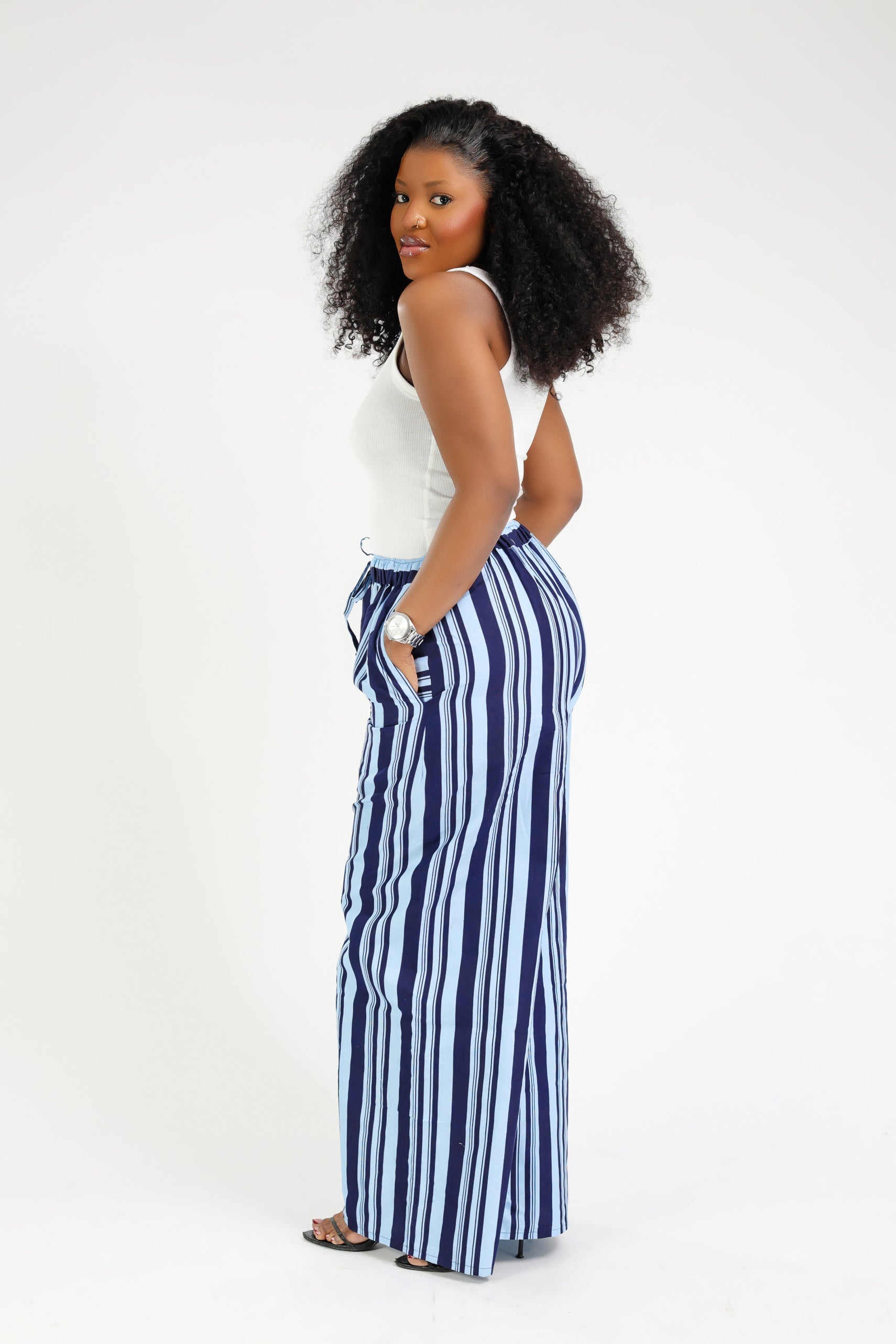 PANTALON BAGGY ANKARA BLUE