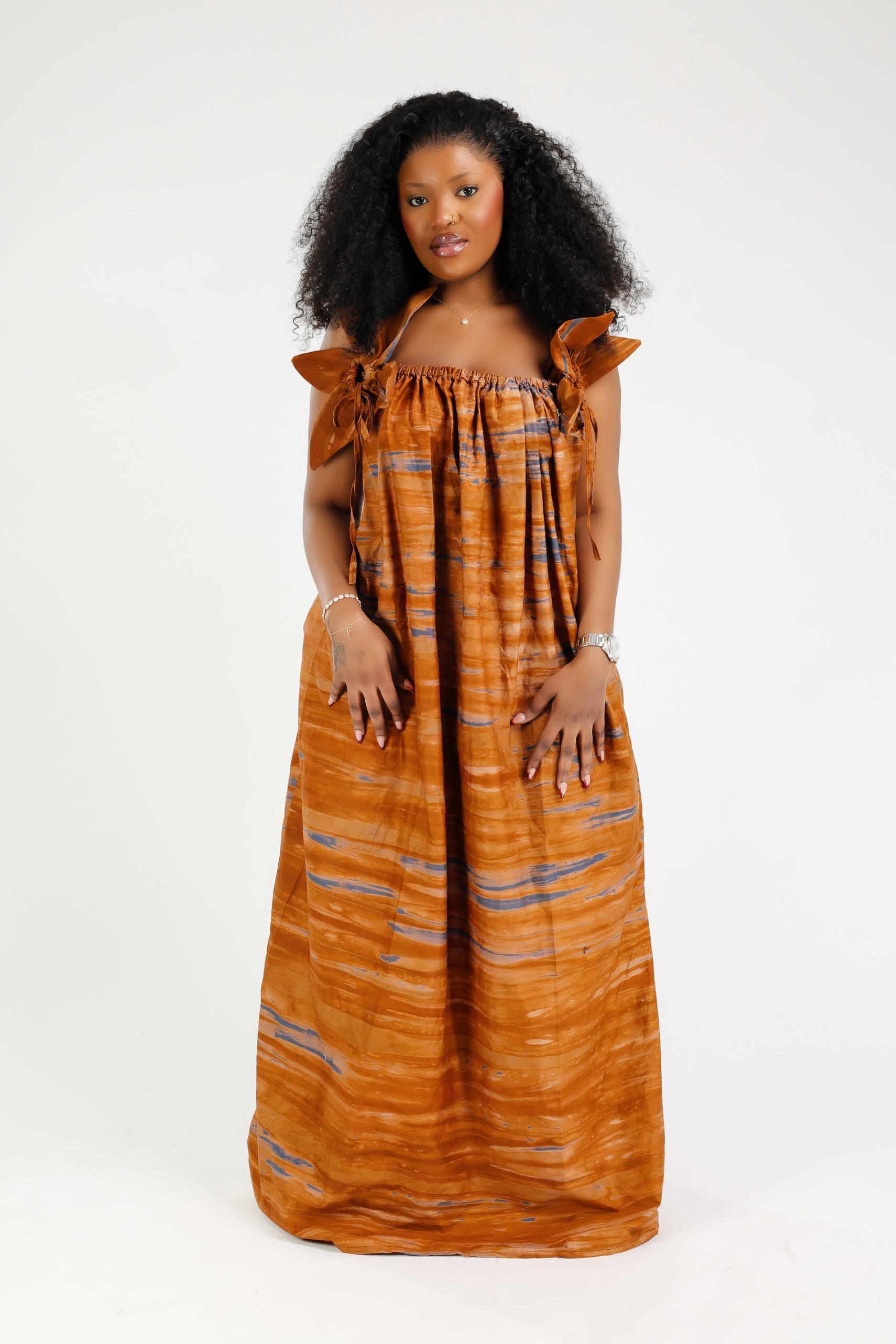ASTOU MAXI DRESS MARRON