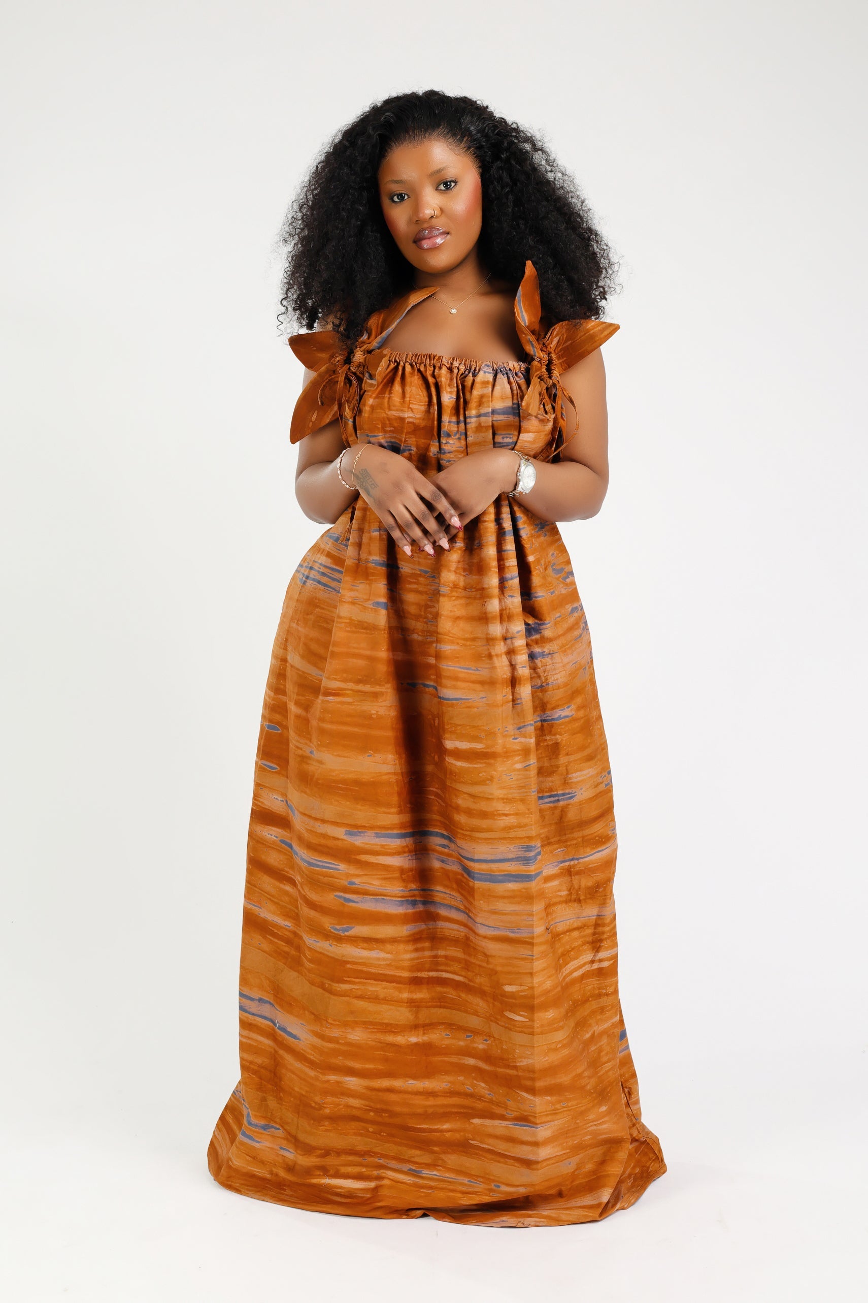 ASTOU MAXI DRESS MARRON